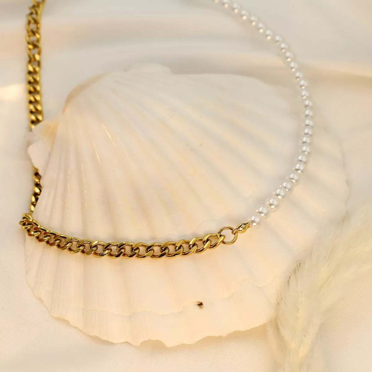 Pearl Toggle Necklace -