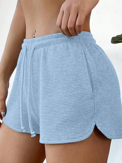 Drawstring Shorts with Pockets -