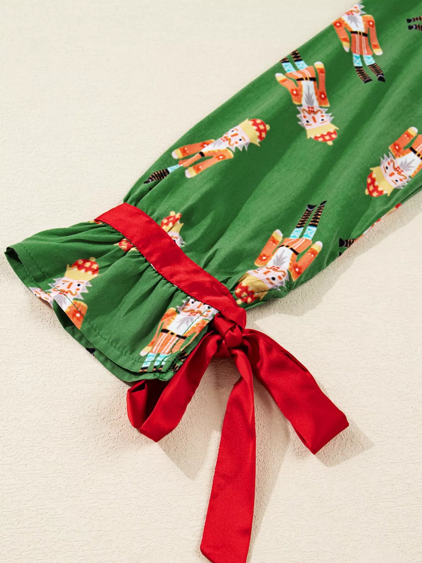 Nutcracker Button Up Top and Shorts Lounge Set -