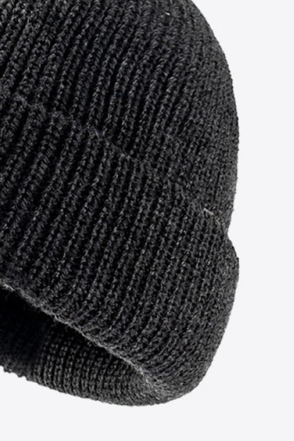 Calling For Winter Rib-Knit Beanie -