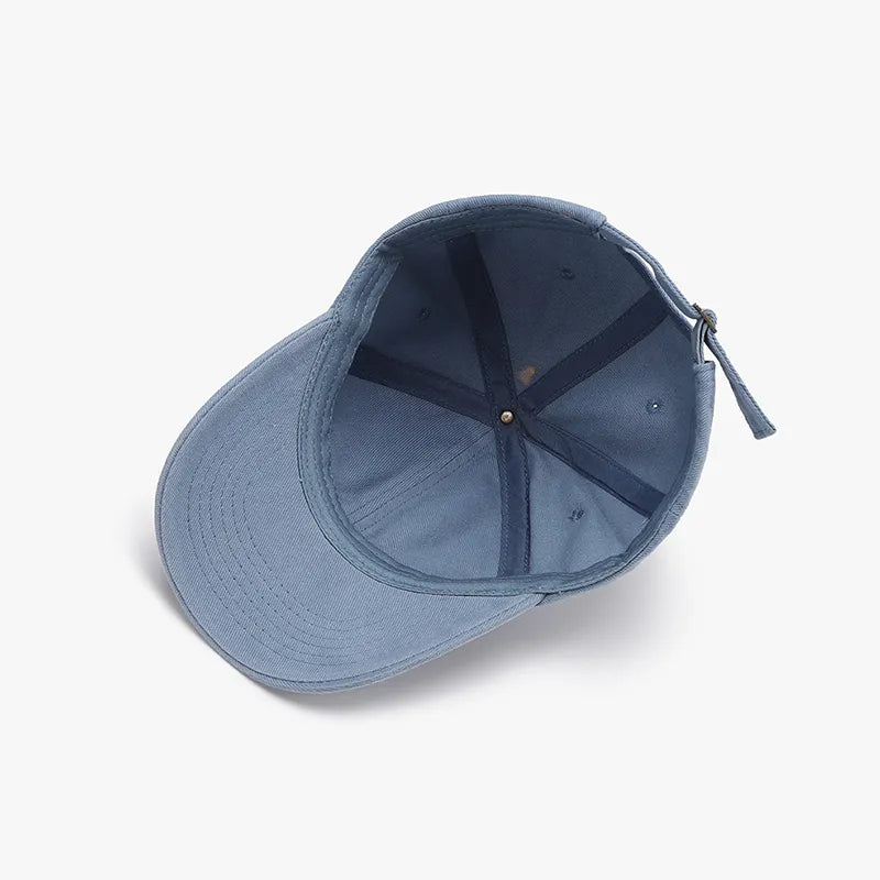Distressed Cotton Baseball Cap -