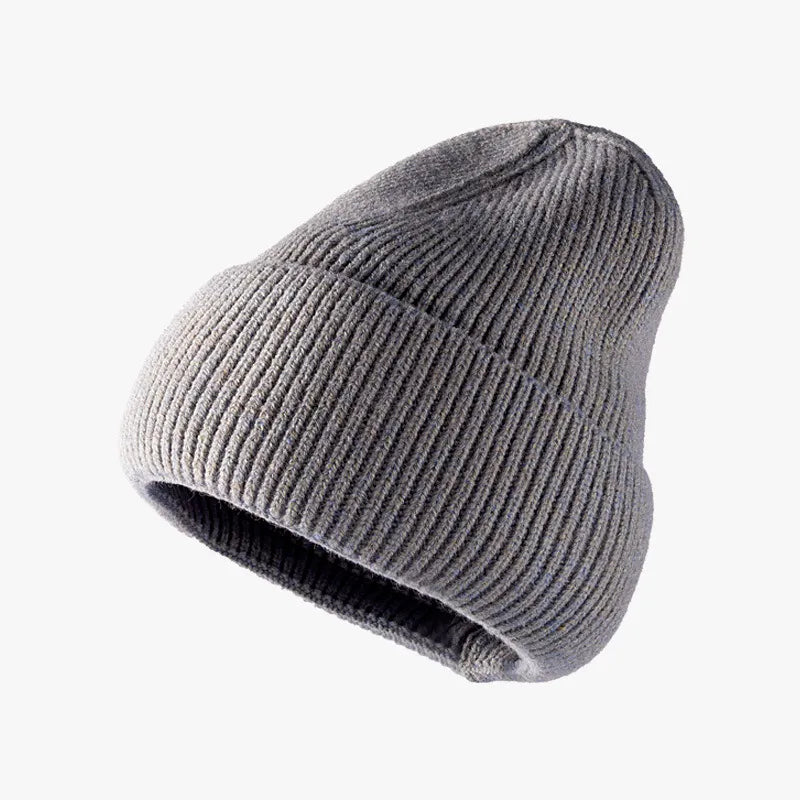 Thermal Solid Knit Hat - Dark Gray One Size