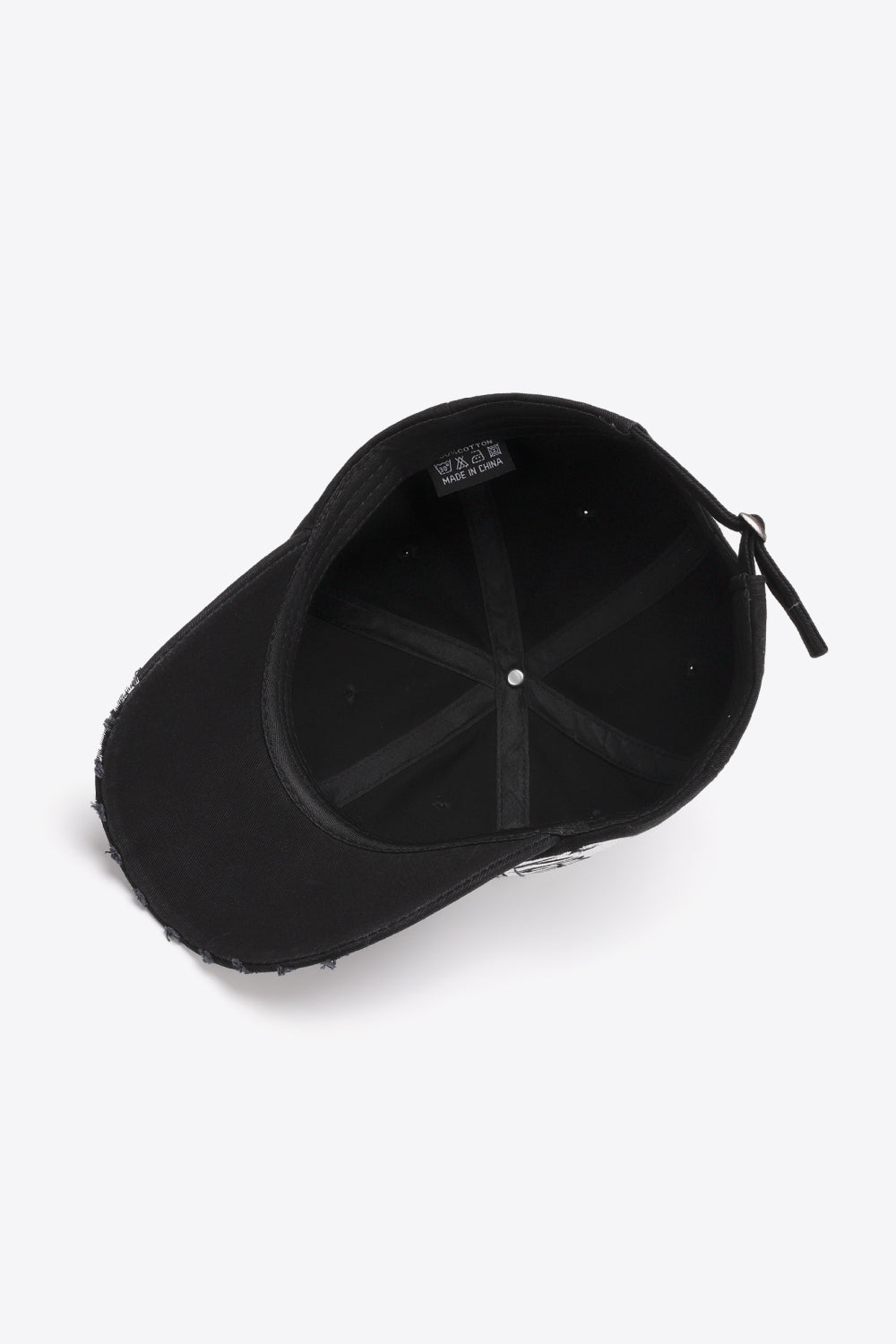 Graphic Distressed Adjustable Baseball Cap -
