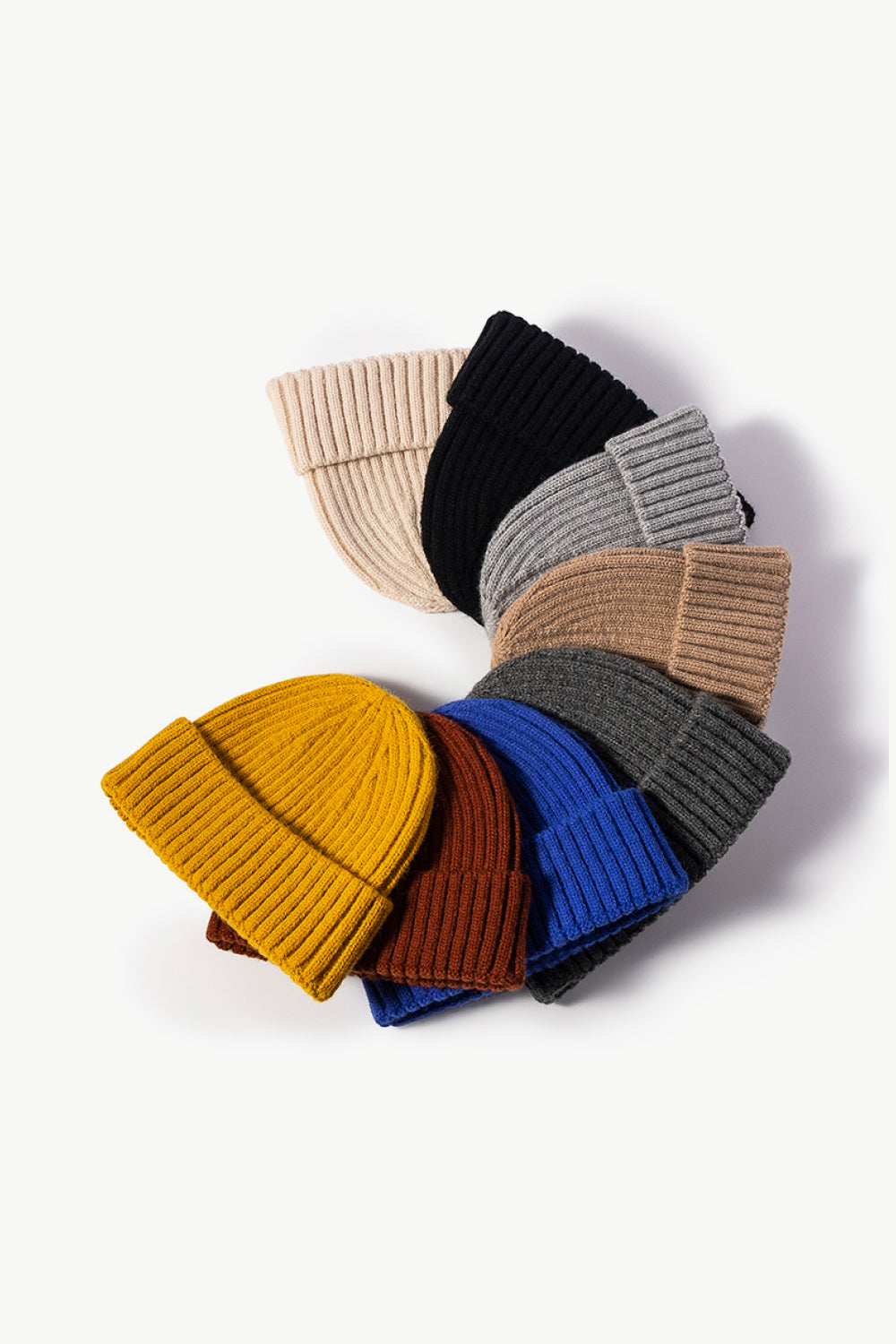 Rib-Knit Cuff Beanie -