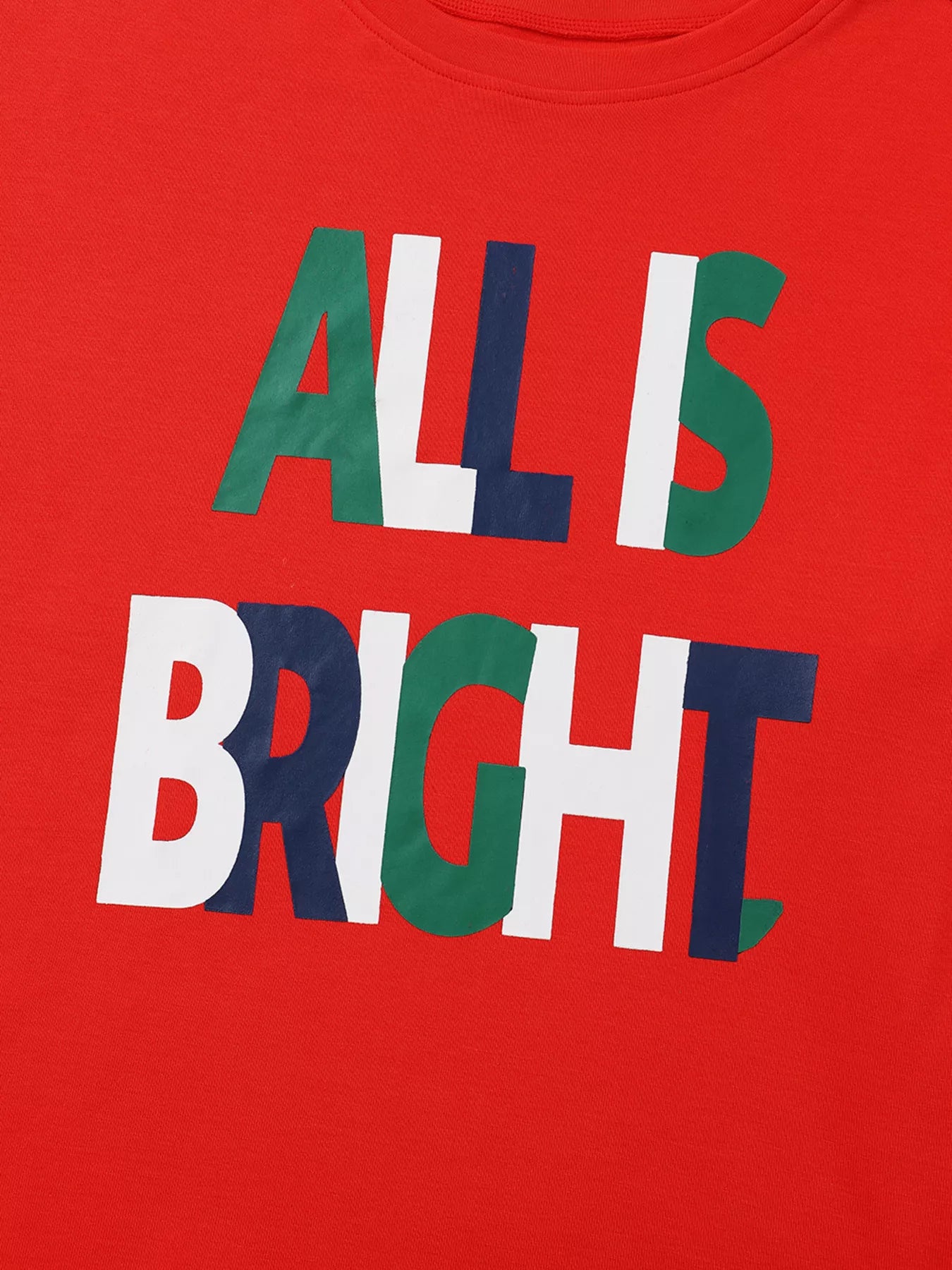 ALL IS BRIGHT Graphic Plaid Pajamas Set -