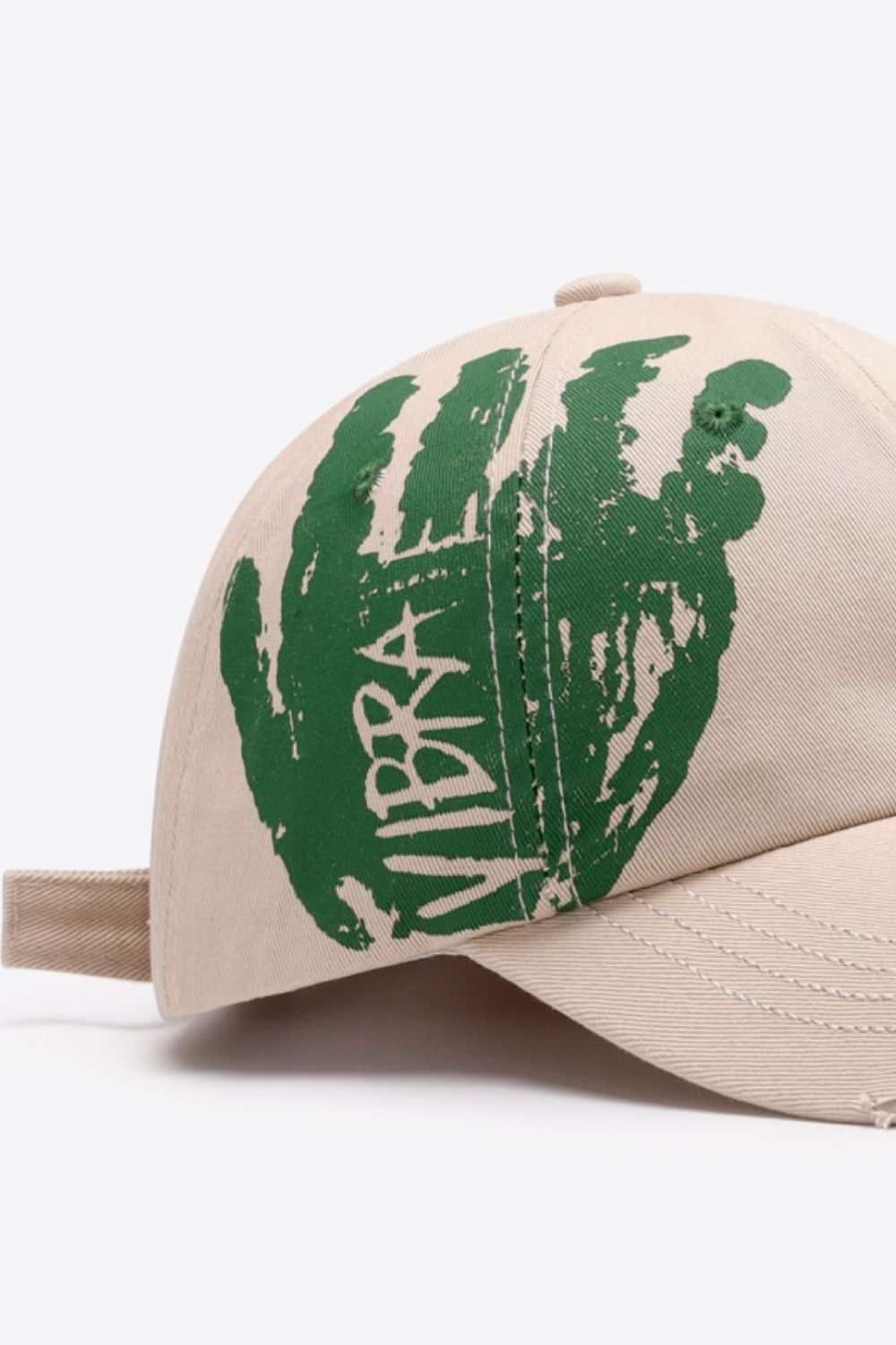 Graphic Distressed Adjustable Baseball Cap -