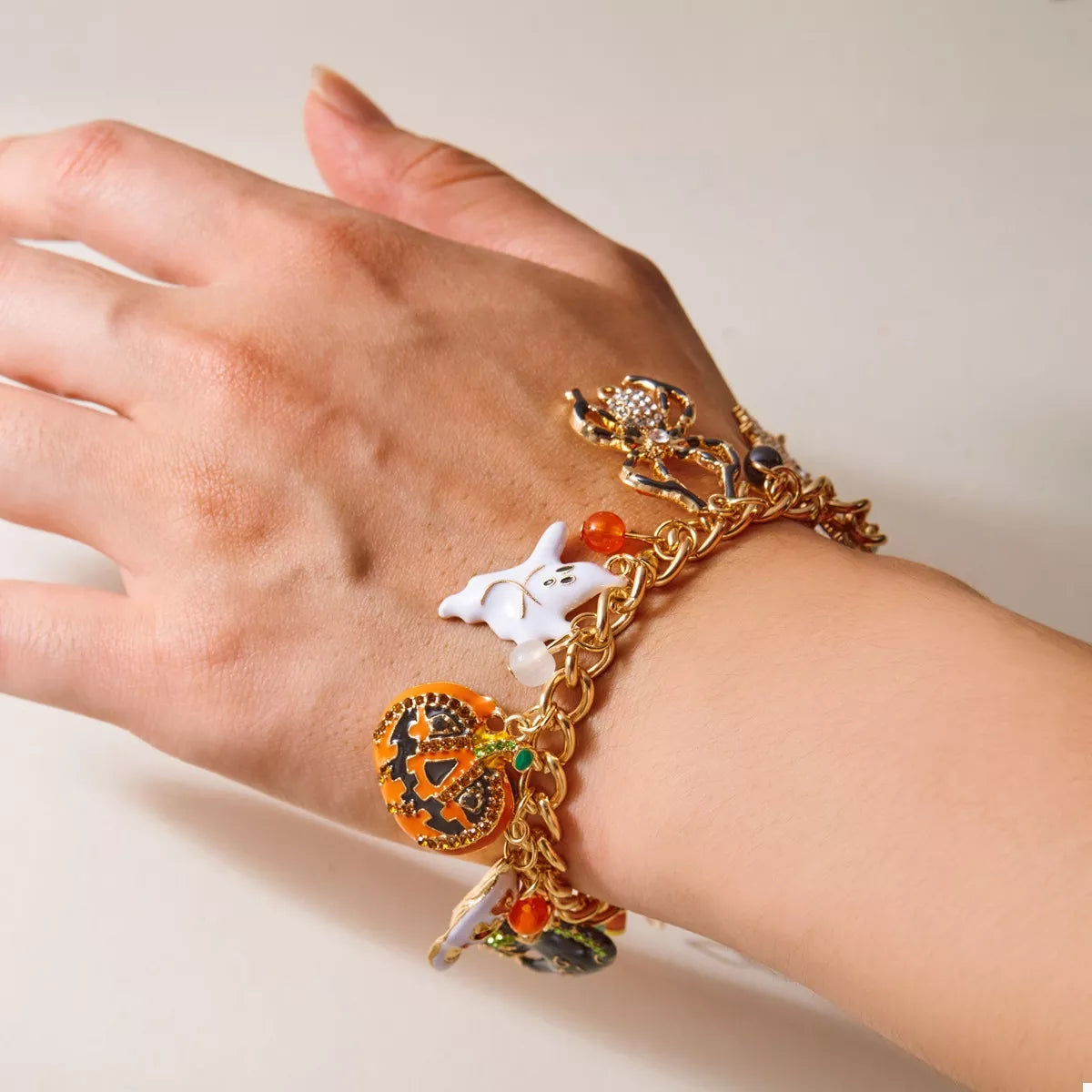 18K Gold-Plated Halloween Theme Bracelet -