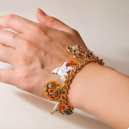 18K Gold-Plated Halloween Theme Bracelet -