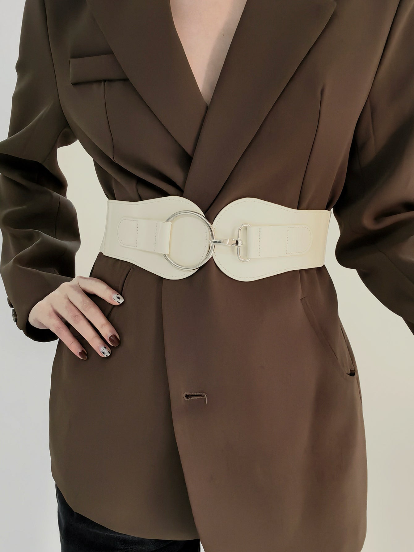 PU Elastic Wide Belt -