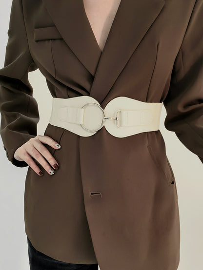 PU Elastic Wide Belt -