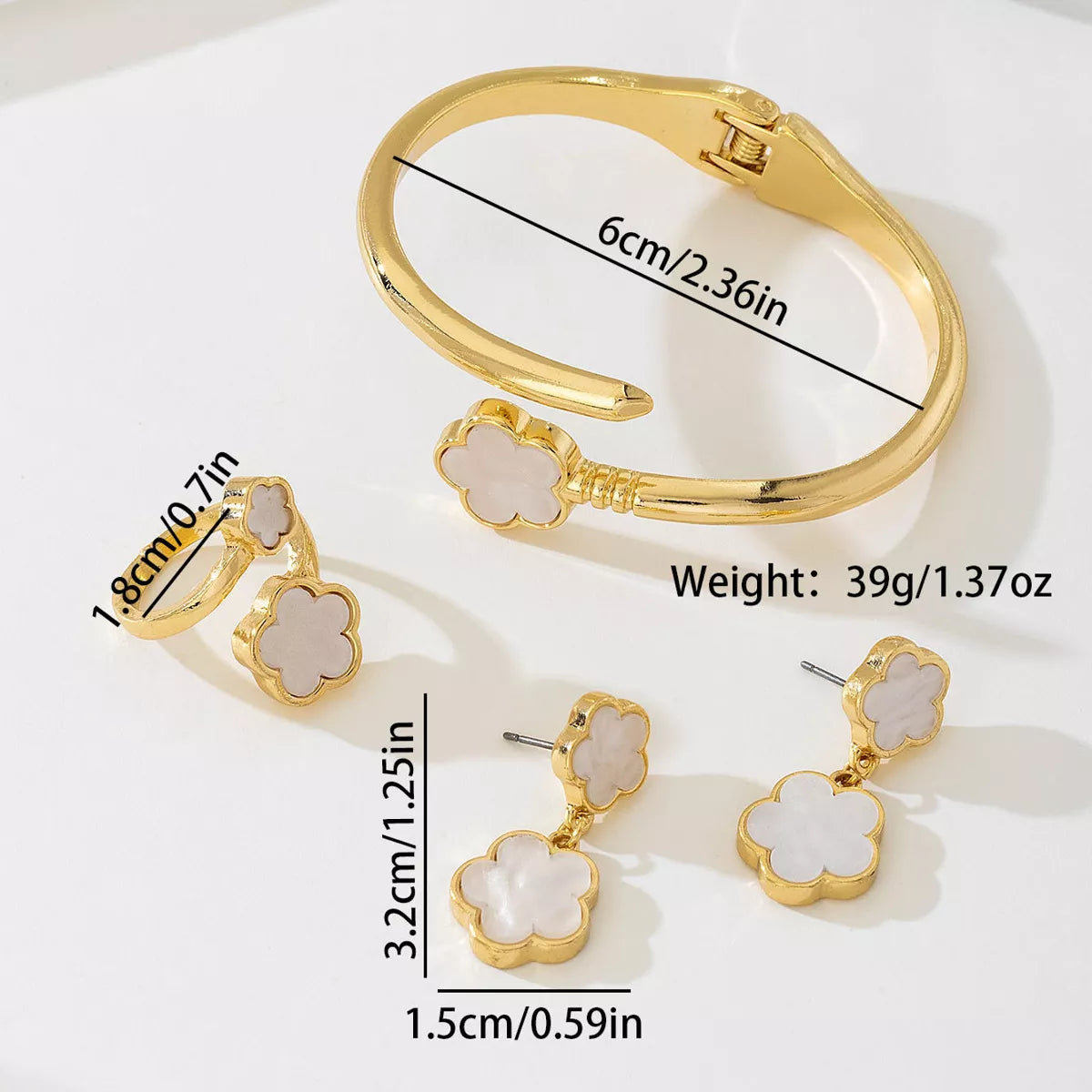 Flower Jewelry Set -