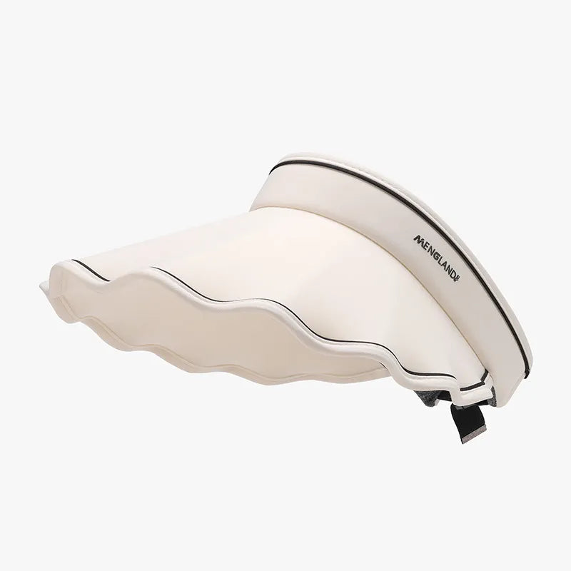 Adjustable Ice Silk Sun Hat - Ivory One Size