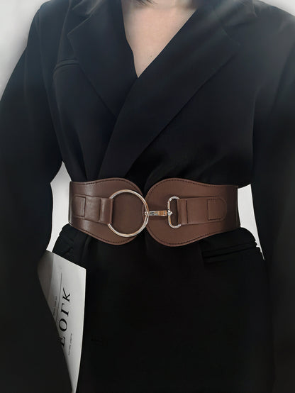 PU Elastic Wide Belt -