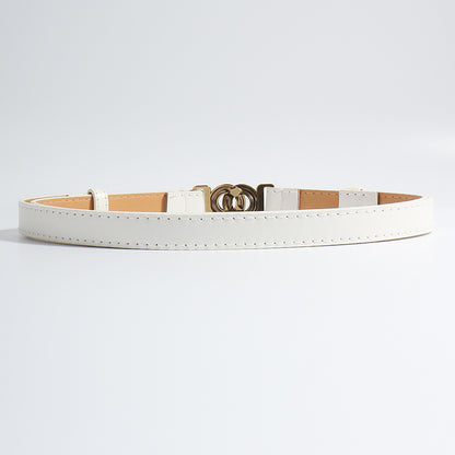 Alloy Buckle PU Belt -