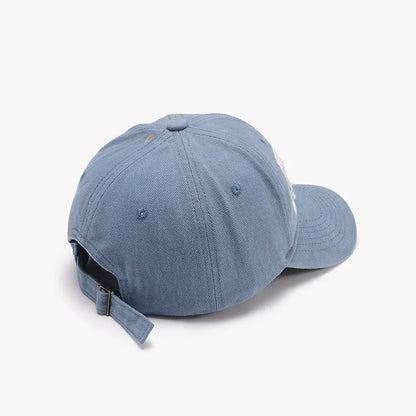 Distressed Cotton Baseball Cap -