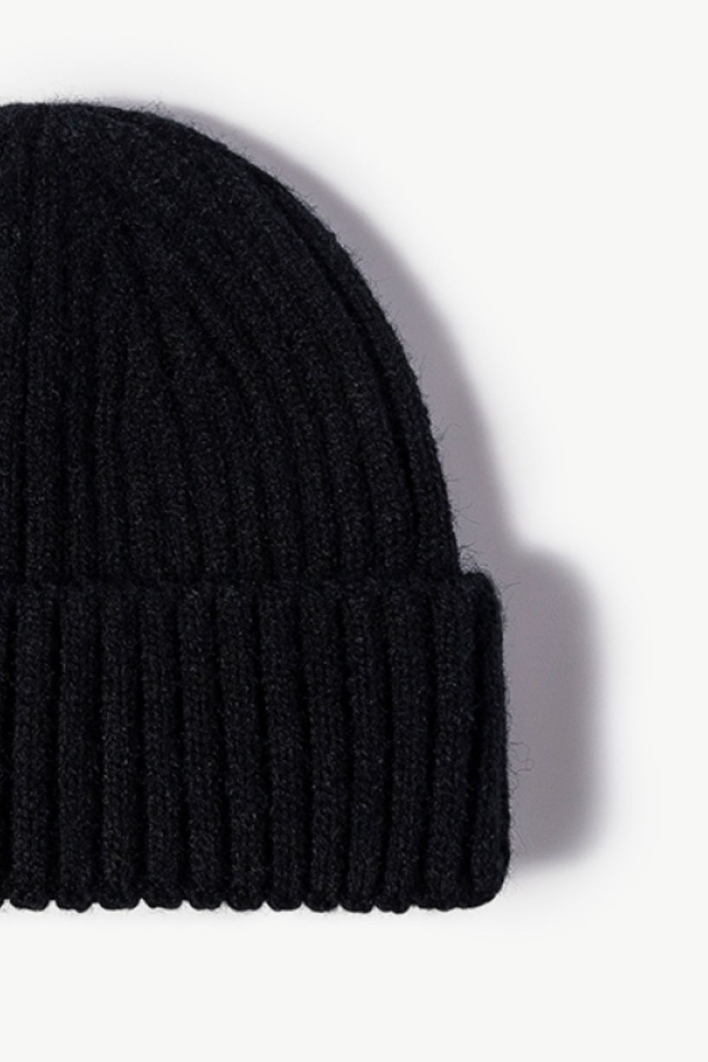 Rib-Knit Cuff Beanie -