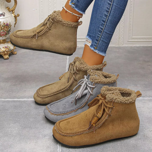 Plush Lining Ankle Boots -
