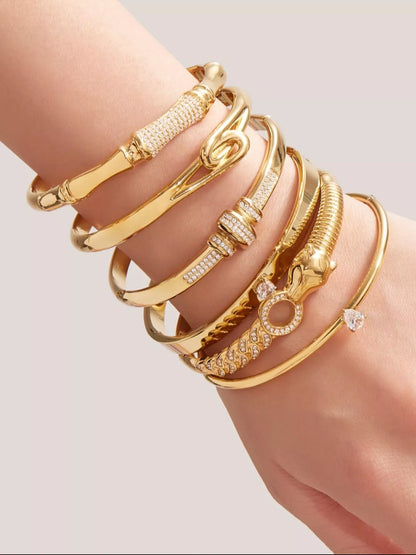 Gold-Plated Zircon Bracelet -