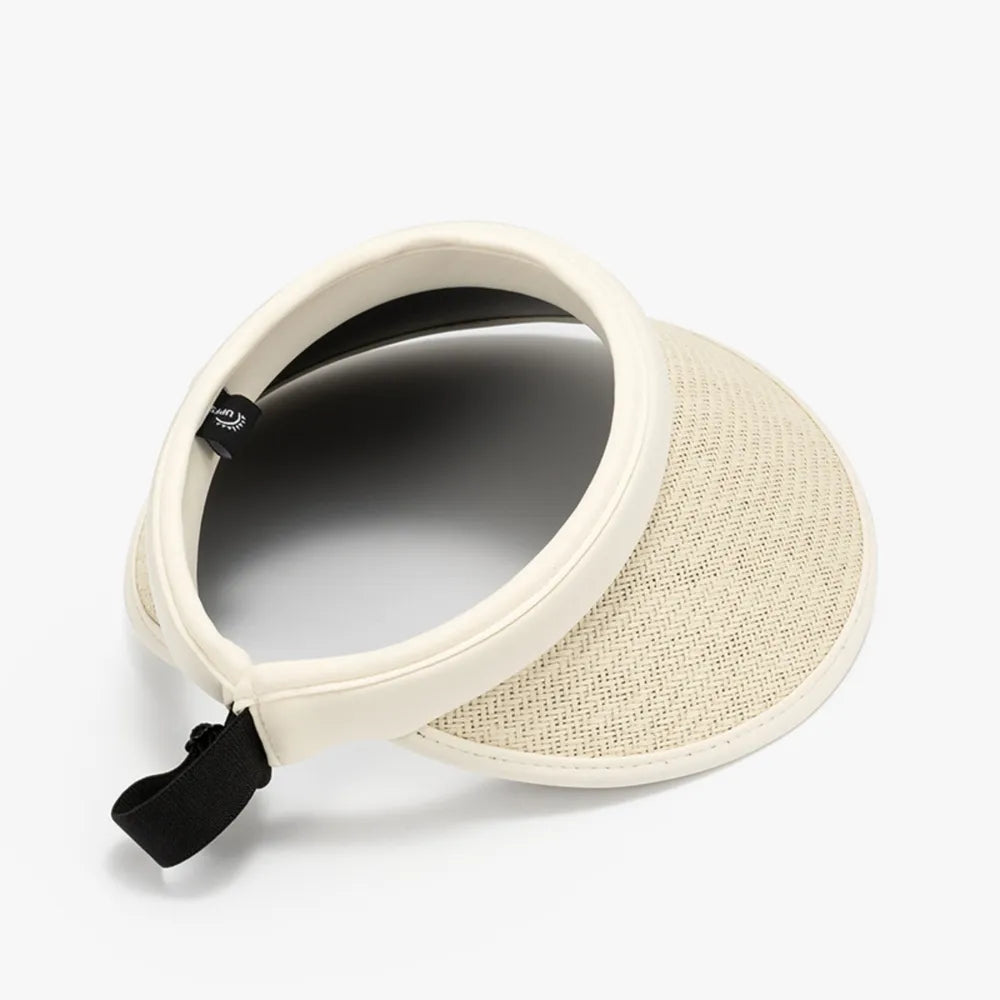 Solid Adjustable Weave Visor -