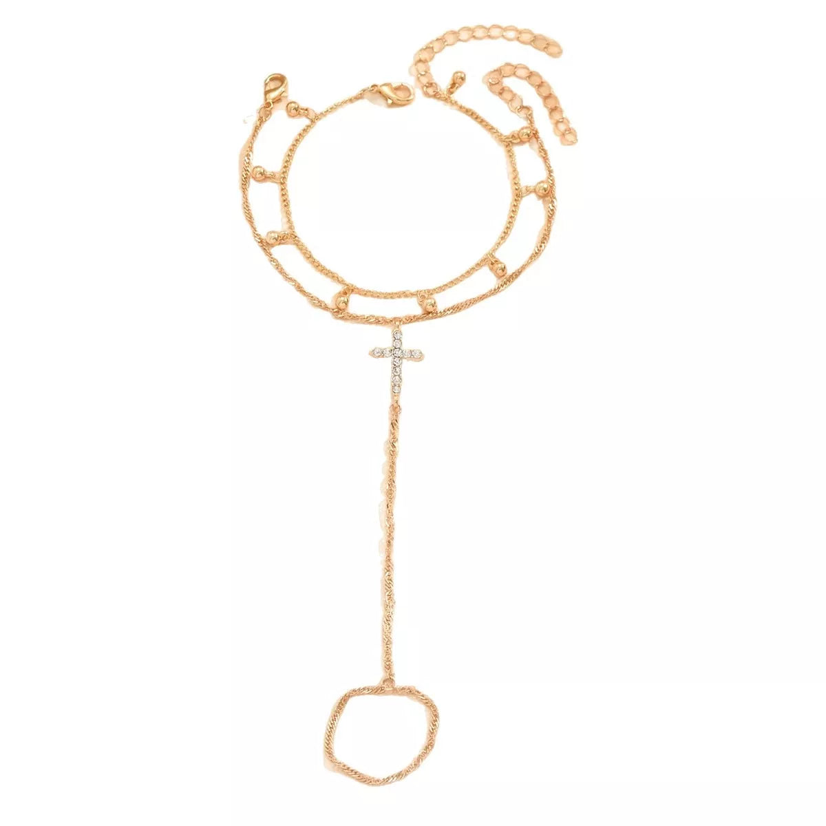 Chain Cross Bracelet -