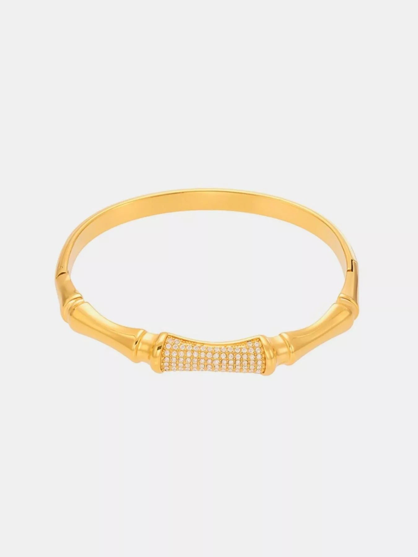 Gold-Plated Zircon Bracelet - Style B One Size
