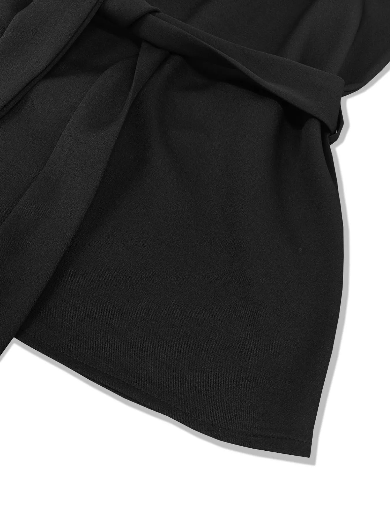 Tie-Waist Long Sleeve Top and Pants Set -