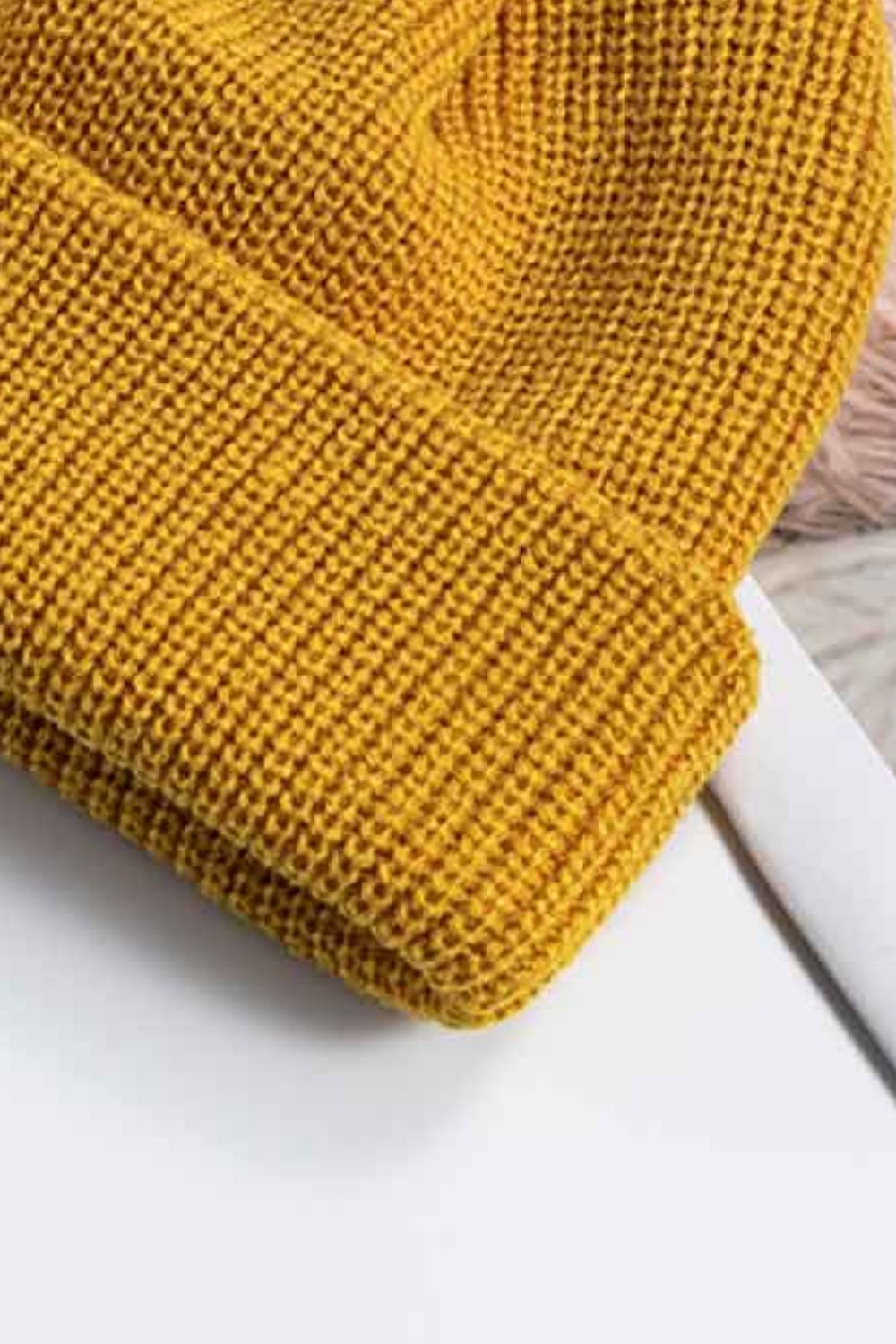 Cozy Rib-Knit Cuff Beanie -