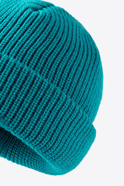 Calling For Winter Rib-Knit Beanie -