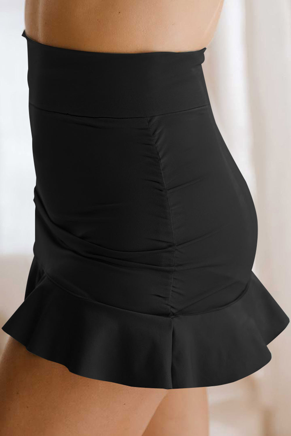 Ruffle Hem Swim Skort -