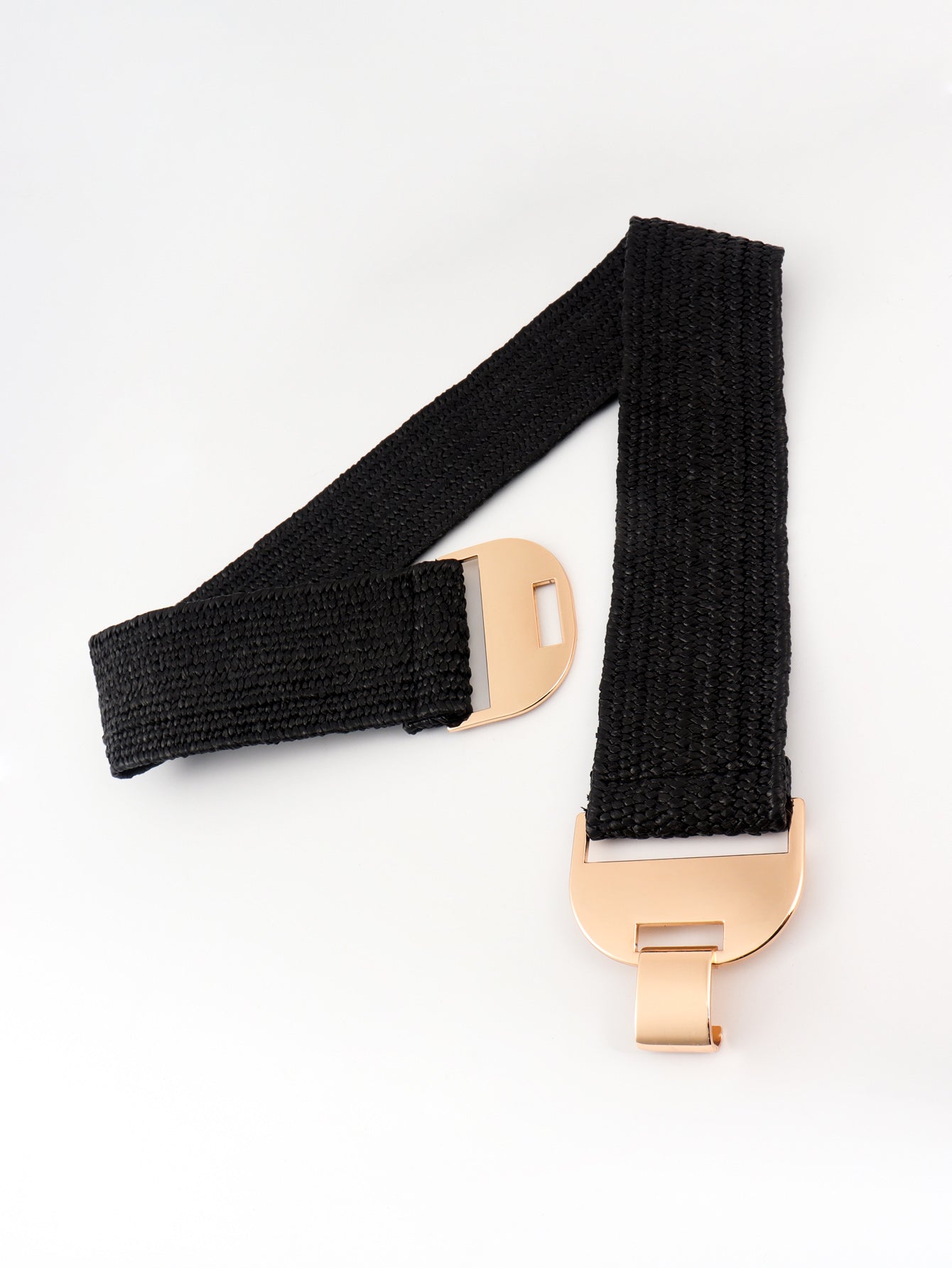 Alloy Buckle Elastic Belt -