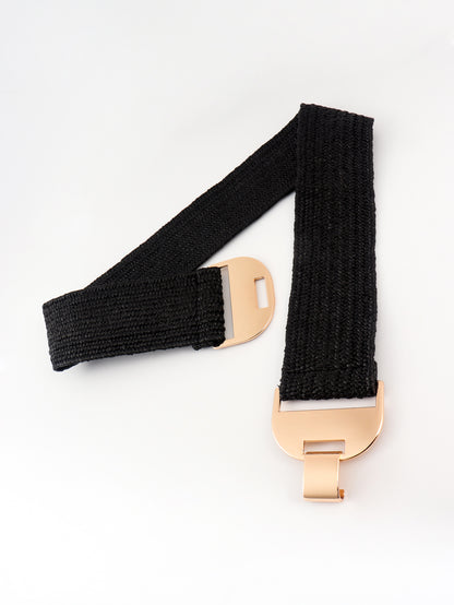 Alloy Buckle Elastic Belt -