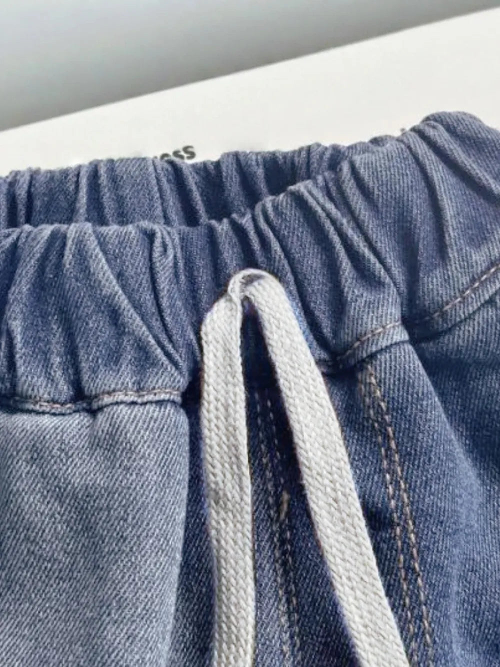 Collared Neck Button Up Top and Shorts Denim Set -