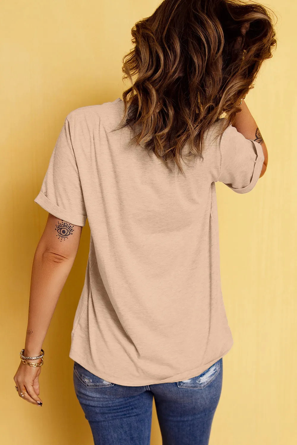 Pumpkin Graphic Round Neck T-Shirt -