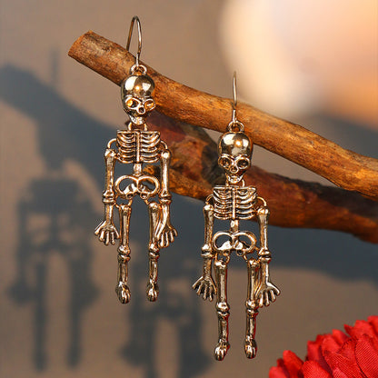 Skeleton Alloy Earrings -