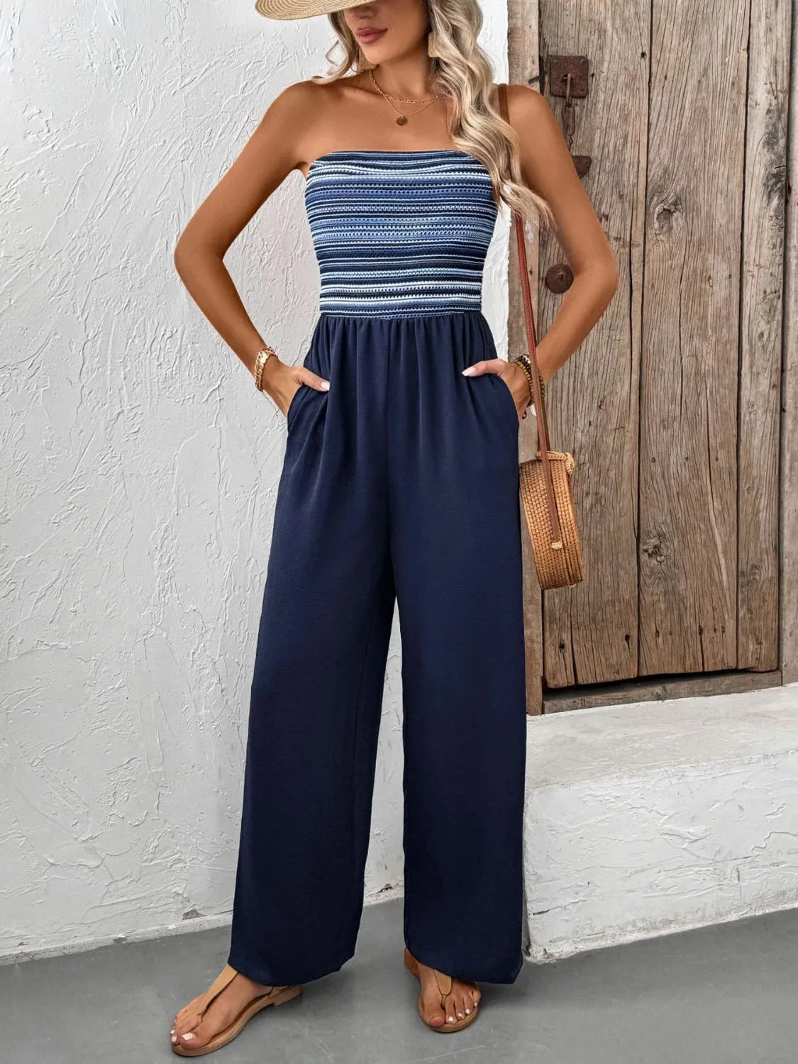 Tube Wide Leg Jumpsuit -