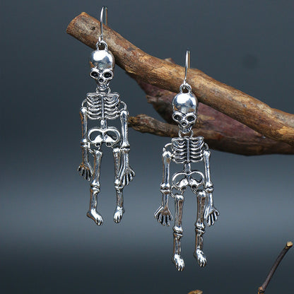 Skeleton Alloy Earrings -