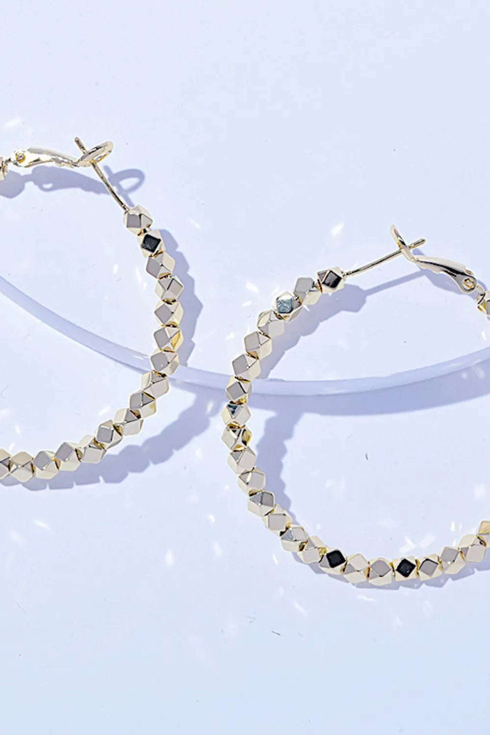 Alloy Hoop Earrings -