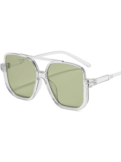 Oversized Square Frame Fashion Sunglasses - styleE One Size