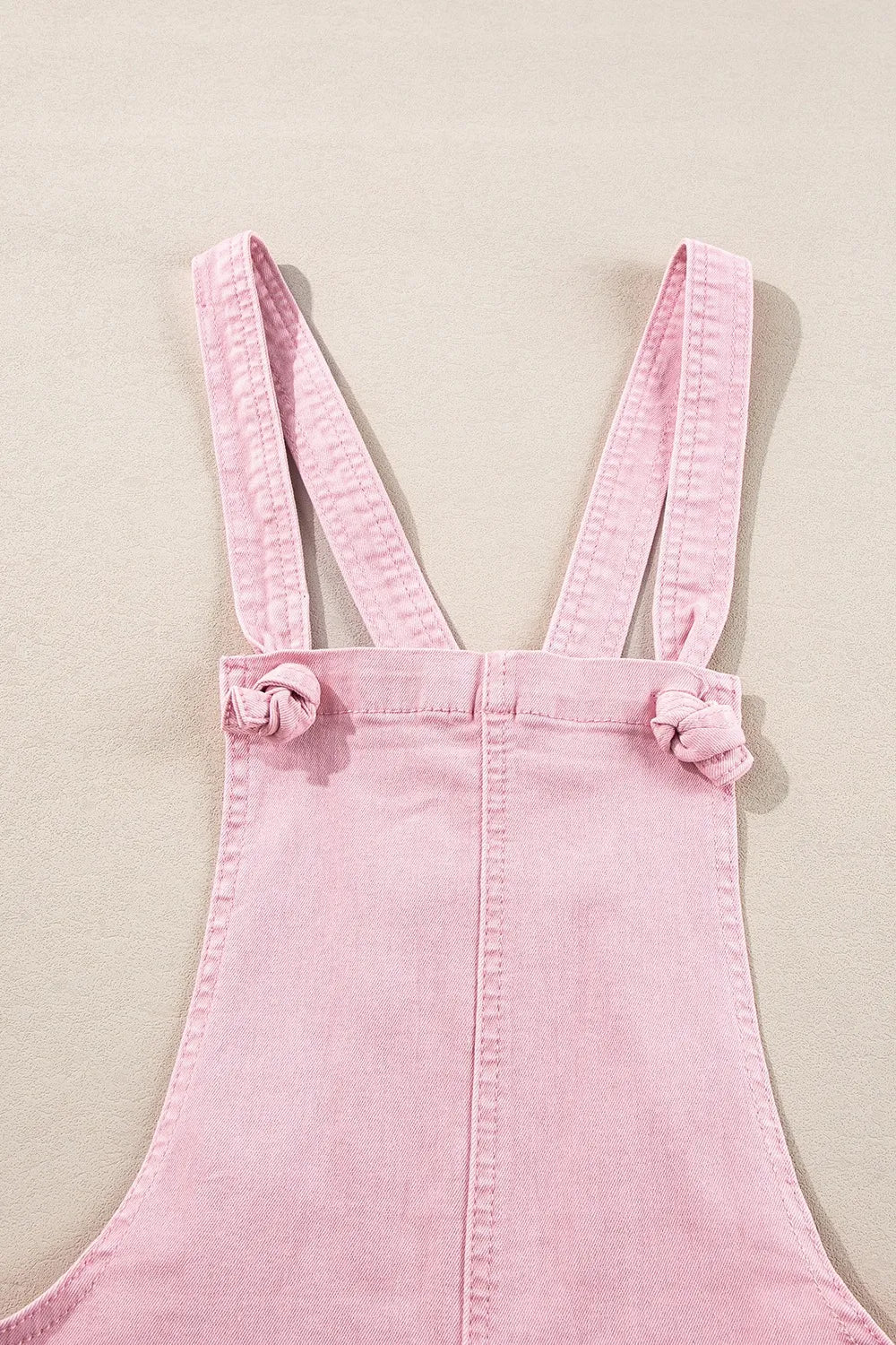Knot Straps Denim Overalls -