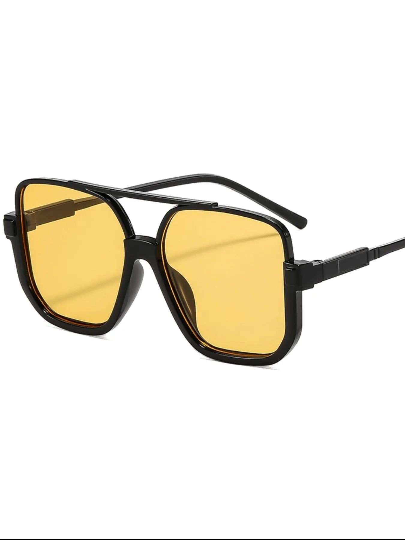 Oversized Square Frame Fashion Sunglasses - styleC One Size