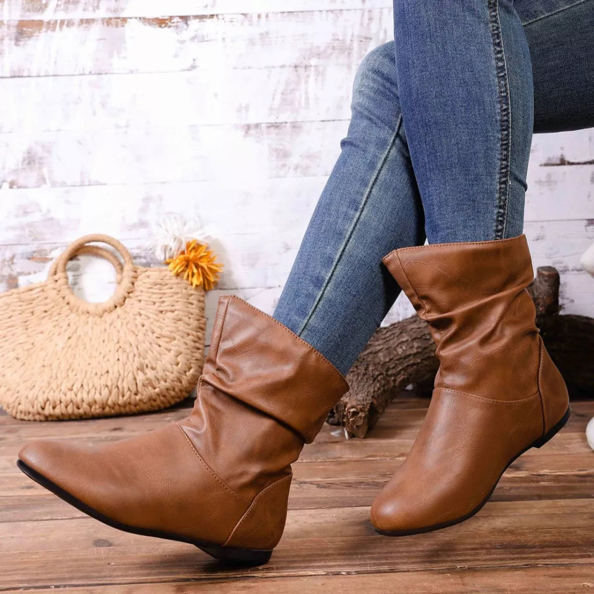 Flat Ankle Boots -