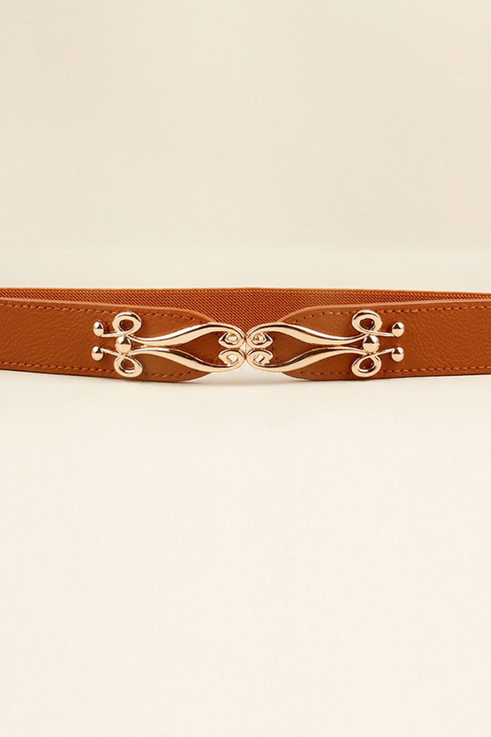 Alloy Buckle Elastic Belt -