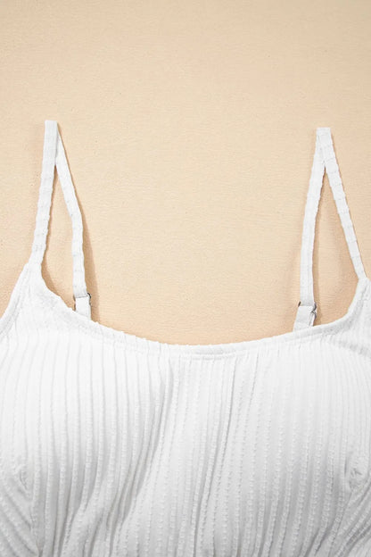 Textured Bikini High Waist Swimsuit Set -