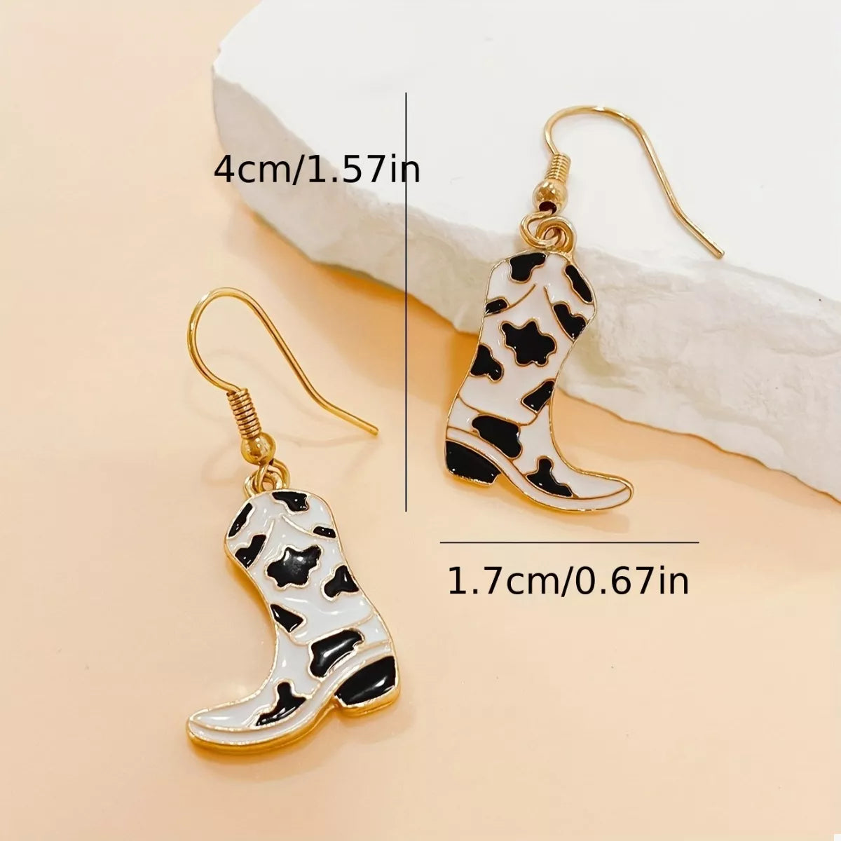 Cowgirl Boot Dangle Earrings -