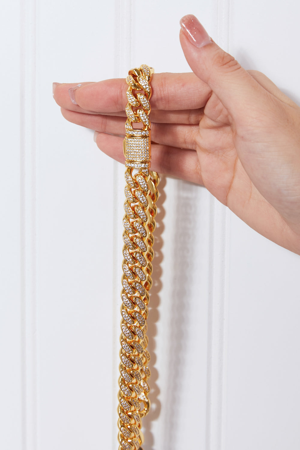 Brass Curb Chain Necklace -
