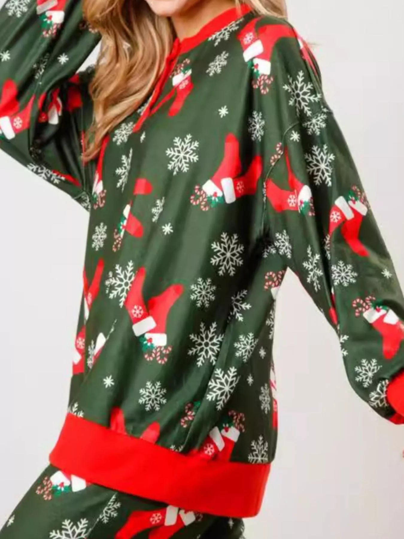 Christmas Long Sleeve Top and Pants Lounge Set -