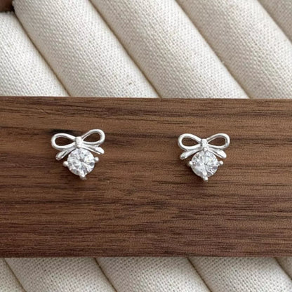 Bowknot Stud Earrings -
