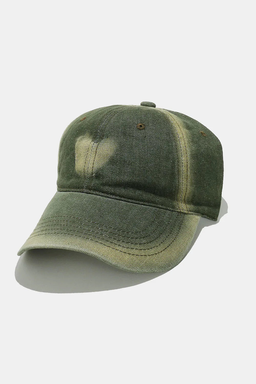 Heart Cotton Baseball Cap - Moss One Size