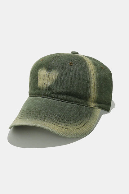 Heart Cotton Baseball Cap - Moss One Size