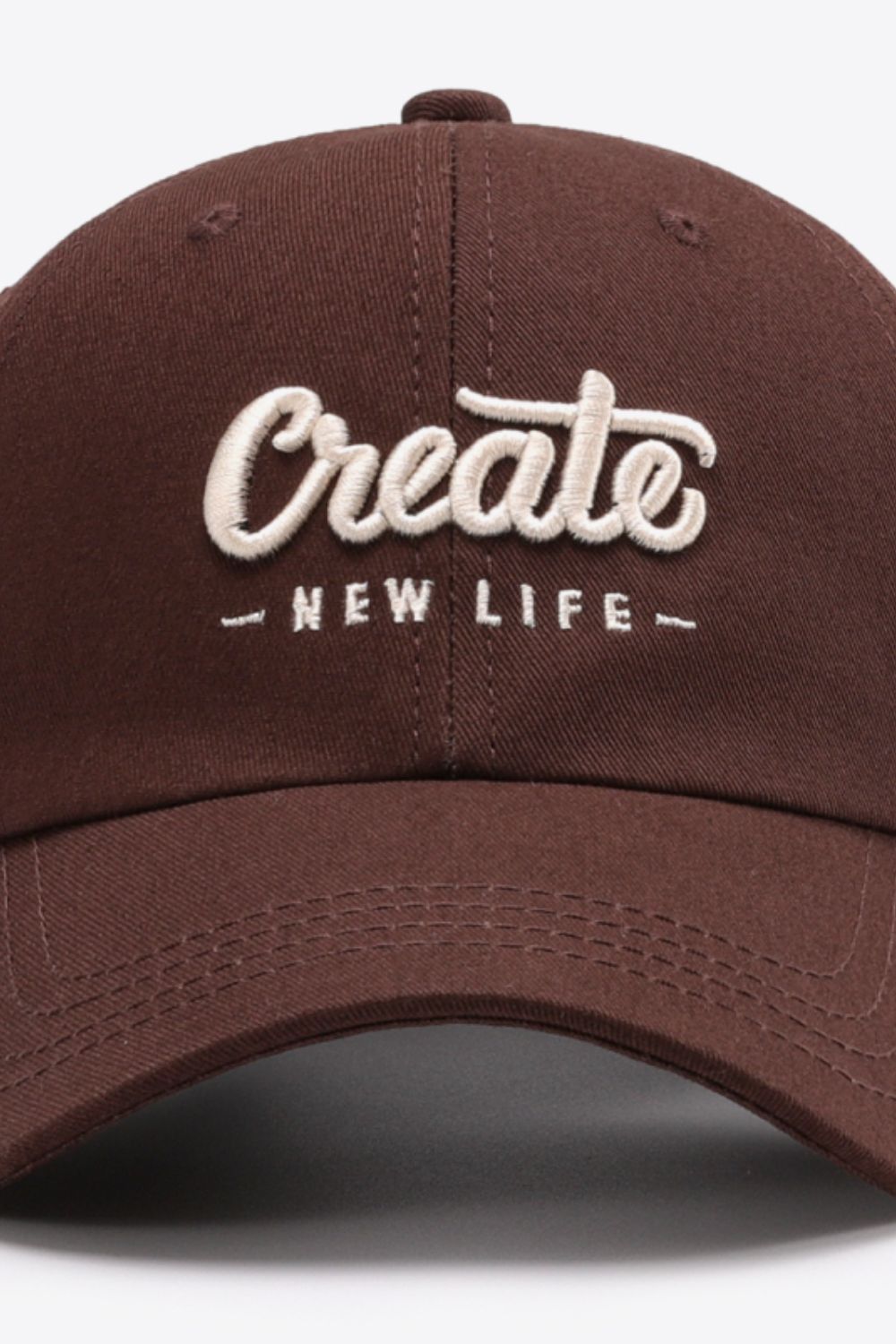 CREATE NEW LIFE Adjustable Cotton Baseball Cap -